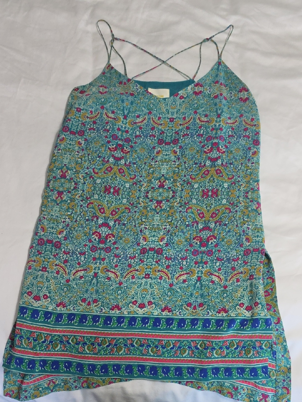 Maeve Anthropologie Spaghetti Strap Tunic Tank